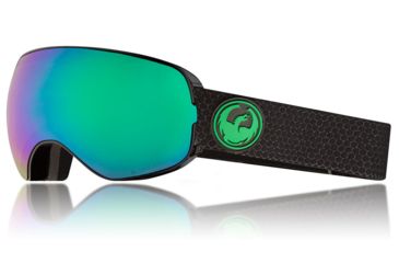 Image of Dragon X2s Goggles, Split/LumaLens Green Ion, with Bonus LumaLens Amber, One Size 307867230333