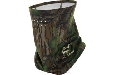 Image of DRAKE Ol' Tom Performance Stretch-Fit Half Mask, Mossy Oak Full Foliage Camo, One Size, OT0027-040