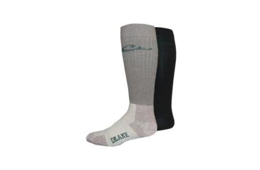 Image of DRAKE Wick n' Warm Top Sock - Mens, Mocha / Black, Large 2-72114/72116