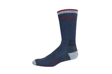 Image of DRAKE Year-Rounder Merino Wool Blend Seamless Toe Sock - Mens, Denim, Large 72138-DENIM