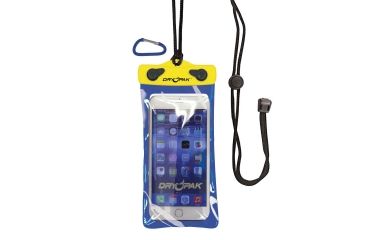 Image of DryPak Cell Phone, GPS, MP3 Case, Yellow/ Blue, 4in x 7in, DP-47