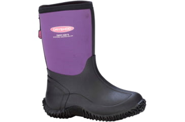 Image of Dryshod Tuffy Sport Boot - Kids, Black/Purple, 1, TUF-KD-PP-100