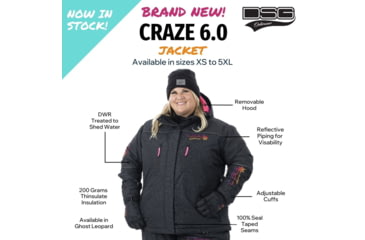 Image of DSG Outerwear Craze 6.0 Jacket - Womens, Ghost Leopard, 4XL, 52455