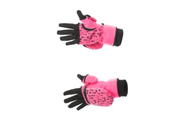 Image of DSG Outerwear Flip Top 3.0 Mitten with Glove Liner, Blaze Pink, Large, 45161
