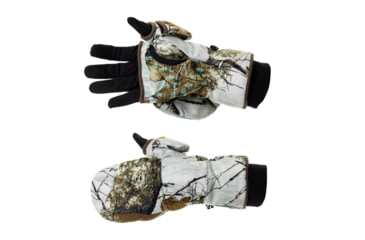 Image of DSG Outerwear Flip Top 3.0 Mitten with Glove Liner, Realtree Edge Snow, XS, 51844