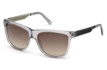 Image of DSquared DQ0136 Sunglasses - Grey Frame Color, Gradient Brown Lens Color