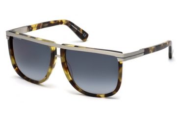 Image of DSquared DQ0161 Sunglasses - Coloured Havana Frame Color, Gradient Blue Lens Color