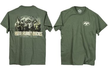 Image of Duck Commander DCSHIRTMFFD Faith.Family.Ducks. T-Shirt Moss Green S Cotton DSFFD06
