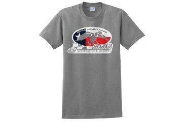 Image of Duck Commander DS500TF207 Texas Flag T-Shirt Short Sleeve Gray XXL Cotton 10Pk