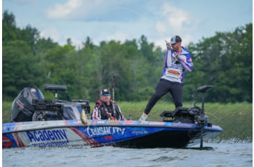 Image of Duckett Fishing Jacob Wheeler Signature Series 2.0 Lt X Fast Spinning Rod, Medium, White/Blue, 6 ft 10 in, DFJWT610ML-S