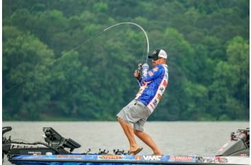 Image of Duckett Fishing Jacob Wheeler Signature Series 2.0 Lt X Fast Spinning Rod, Medium, White/Blue, 6 ft 10 in, DFJWT610ML-S