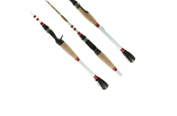 Image of Duckett Fishing Micro Magic Pro Crankin Rod, Medium Heavy, White/Red, 7 ft 10 in, DFMP710MH-CC