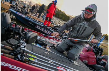 Image of Duckett Fishing Micro Magic Pro Crankin Rod, Medium Heavy, White/Red, 7 ft 10 in, DFMP710MH-CC