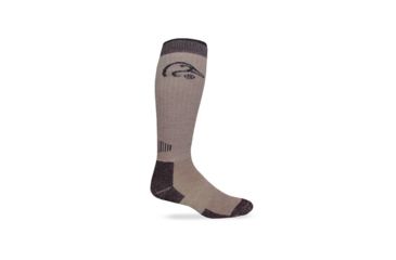 Image of Ducks Unlimited All Season Tall Merino Wool Boot Sock - Mens, Brown, Large 9996