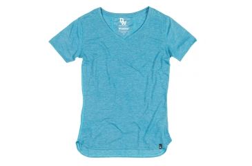 Image of Duckworth Vapor V-Neck Tee - Women's-Sky Blue-Large
