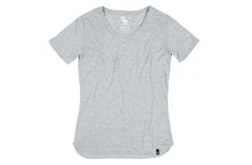 Image of Duckworth Vapor V-Neck Tee - Women's-Standard Gray-Large