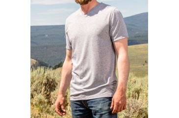 Image of Duckworth Vapor V-Tee, Standard Gray, S, 10355StnGyS