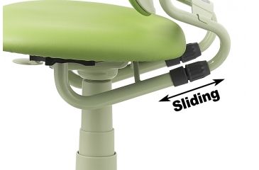 Image of DuoRest Leather Kids Desk Chair - Melon Green DR-218A