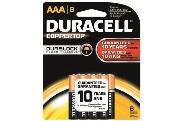 Image of Duracell Coppertop Battery, AAA, 8 Pack, MN2400B8Z