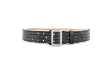 Image of 2-1/4" Hi-Gloss Leather Sam Brown 4 Row Stitch Duty Belt with Nickel Buckle