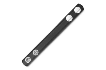 Image of DutyMan 3/4in Plain Leather Belt Keeper, Silver Snap, Black, 2411N