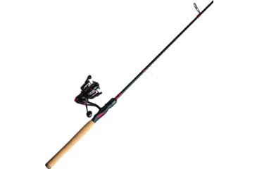 Image of Eagle Claw 2.5 Series 6'6in Medium Action 2 Piece Spinning Combo Size 20 Reel, Black/Red, EC1S66MF2C