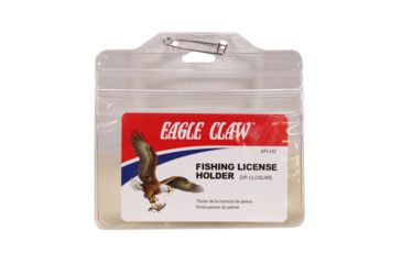 Image of Eagle Claw Fishing License Holder w/zip Closure AFLHZ