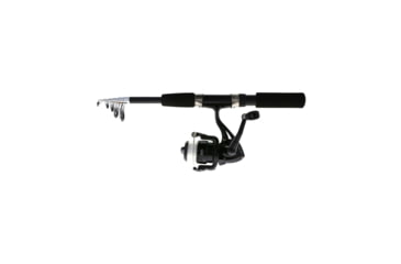 Image of Eagle Claw PK56TSB Pack It Black Spin Combo Telescopic 5'6in 1 pc 1 BB fiberglass with Line, PK56TSB