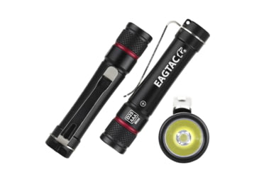 Image of EAGTAC D25AAA RED/BLUE/GRAY/GOLDED Flashlight, Nichia 219B LED, 115lm, Black, D25AAA-219B-NW