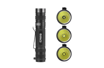 Image of EAGTAC D25LC2 RC Clicky Flashlight, XP-G2 S3 LED, 599lm,1x18650,2xCR123A, Black, D25LC2-CLICKY-XPG2-CW