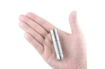 Image of EAGTAC D3C RC Ti Flashlight, Luminus SST20 CRI-95 4000K NW LED, 510lm, Silver, D3C-CLICKY-TI-SST20-NW