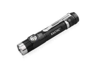 Image of EAGTAC DX30LC2-SR Side-LED Rechargeable Flashlight Kit, Spot XP-L HI V2 NW w/ Flood Nichia 219B CRI92 5700K LED, 1080lm/390lm, Black, DX30LC2SR-XPLHINW-SIDE219B-KIT