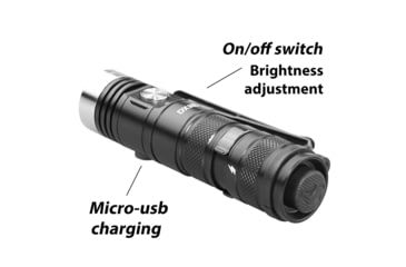 Image of EAGTAC DX3B Clicky MKII SST70 LB LED Flashlight, Black, 3100lm, DX3B Clicky MKII-SST70-CW