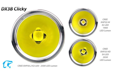 Image of EAGTAC DX3B Clicky Rechargeable XHP50.2 NW LED 2325 Lumen Flashlight, Black, DX3B-CLICKY-XHP502-REG-NW