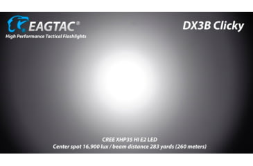 Image of EAGTAC DX3B Clicky Rechargeable XHP50.2 NW LED 2325 Lumen Flashlight, Black, DX3B-CLICKY-XHP502-REG-NW