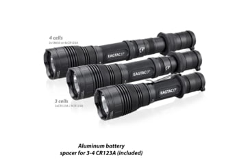 Image of EAGTAC G25C2 Flashlight Kit, XM-L2 U4 CW LED, 1351lm, Black, G25C2-XML2-KIT-CW