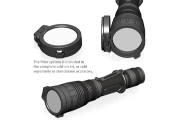 Image of EAGTAC G25C2 Flashlight Kit, XM-L2 U4 CW LED, 1351lm, Black, G25C2-XML2-KIT-CW