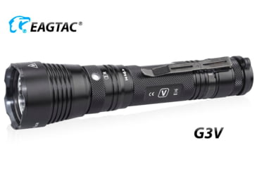 Image of EAGTAC G3V XHP70.2 Flashlight, 21700 5000mAh li-ion, NW LED, 2990 Lumen, Black, G3V-XHP702-NW