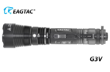 Image of EAGTAC G3V XHP70.2 Flashlight, 21700 5000mAh li-ion, NW LED, 2990 Lumen, Black, G3V-XHP702-NW