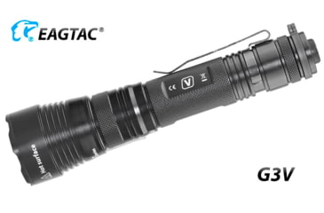 Image of EAGTAC G3V XHP70.2 Flashlight, 21700 5000mAh li-ion, NW LED, 2990 Lumen, Black, G3V-XHP702-NW