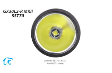 Image of EAGTAC GX30L2-R Flashlight, XHP35 HD CW LED, 2000lm, Black, GX30L2R-XHP35-HD-REG-CW