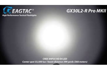Image of EAGTAC GX30L2-R Pro Flashlight, XHP35 HD CW LED, 2000lm, Black, Medium 4126