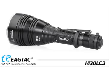 Image of EAGTAC M30LC2 Flashlight, XM-L2 U4 CW LED, 1348lm, Black, M30LC2-XML2-BASE-CW