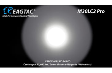 Image of EAGTAC M30LC2 Pro Flashlight, XHP35 HI CW LED, 1870lm, Black, M30LC2-XHP35-HI-PRO-CW
