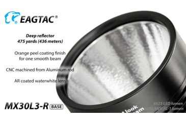 Image of EAGTAC MX30L3-R Flashlight Kit, XHP70 N2 NW LED, 4322lm, Black, MX30L3R-XHP70-KIT-NW