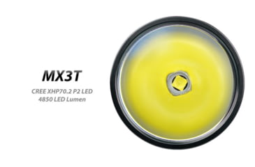 Image of EAGTAC MX3T Flashlight, XHP70.2 CW LED, 4850lm, Black, MX3T-XHP702-REG-CW