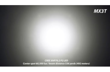 Image of EAGTAC MX3T Flashlight, XHP70.2 CW LED, 4850lm, Black, MX3T-XHP702-REG-CW