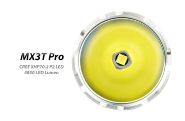 Image of EAGTAC MX3T Pro Flashlight, XHP70.2 CW LED, 4850lm, Black, MX3T-XHP702-PRO-CW