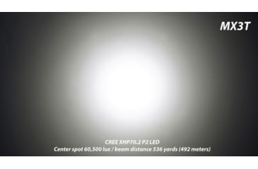 Image of EAGTAC MX3T Pro Flashlight, XHP70.2 CW LED, 4850lm, Black, MX3T-XHP702-PRO-CW