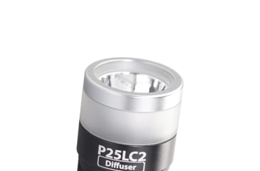 Image of EAGTAC P25LC2 Diffuser Flashlight, XM-L2 U2 NW w/ LEDarray LED, 1150lm w/ 475lm, Black, P25LC2-Diffuser-XML2-NW